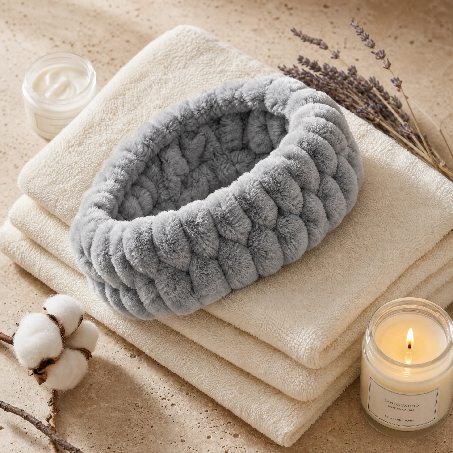 CloudSoft Bentiță Spa Premium (Bentiță pentru Rutina de Îngrijire)